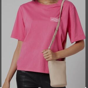 Mansur Gabriel Pebbled Calfskin Aglio Bag